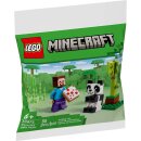 LEGO Minecraft Set: 21255 Hinterhalt am Netherportal, 21252 Die Waffenkammer & 30672 Steve mit Baby-Panda