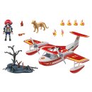 Feuerwehrflugzeug mit Löschfunktion