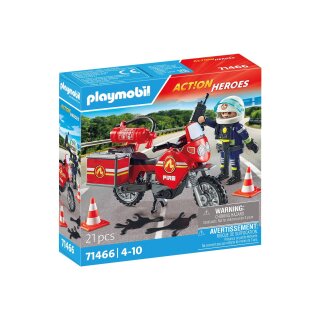 Feuerwehrmotorrad am Unfallort