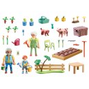 PLAYMOBIL 2er Set: 71442 Traktor mit Anhänger und Wassertank & 71443 Idyllischer Gemüsegarten bei den Großeltern