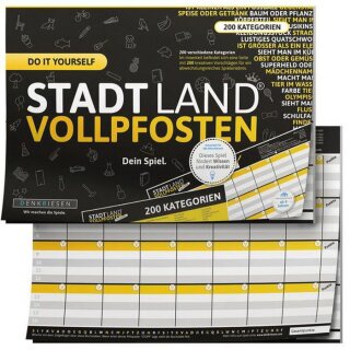 DENKRIESEN - STADT LAND VOLLPFOSTEN® - DO IT YOURSELF EDITION "Dein Spiel."