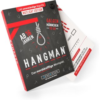 DENKRIESEN - HANGMAN® - ROTLICHT EDITION "Galgenmännchen TO GO"