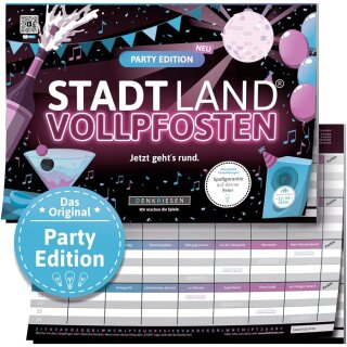 DENKRIESEN - STADT LAND VOLLPFOSTEN® - PARTY EDITION - "Jetzt geht’s rund."