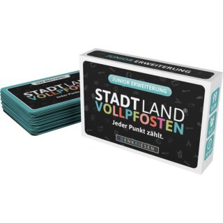 DENKRIESEN - STADT LAND VOLLPFOSTEN® - Das Brettspiel – ERWEITERUNG - JUNIOR EDITION "Jeder Punkt zählt."