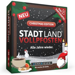 DENKRIESEN - STADT LAND VOLLPFOSTEN® - Das Kartenspiel – CHRISTMAS EDITION - "Alle Jahre wieder."