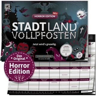 DENKRIESEN - STADT LAND VOLLPFOSTEN® - HORROR EDITION - "Jetzt wird’s gruselig." - A4