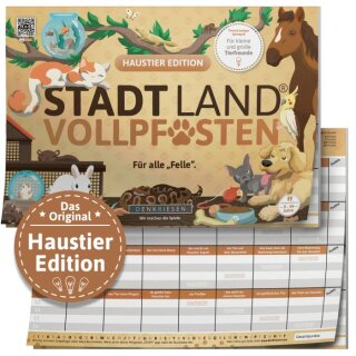 DENKRIESEN - STADT LAND VOLLPFOSTEN® - HAUSTIER EDITION - "Für alle „Felle“." - A4