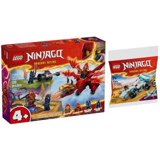 LEGO Ninjago Set: 71815 Kais Quelldrachen-Duell & 30674 Zanes Drachenpower-Fahrzeuge