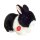 Hase schwarz-weiß 23 cm
