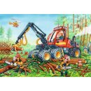 Puzzle Bagger und Waldtraktor 2 X 24 Teile