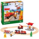 BRIO World Bahn Feuerwehr Set