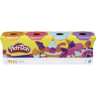 Hasbro Play-Doh 4er Pack (orange, pink, blau, violet)