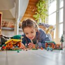 Gemütliche Hütten im Abenteuercamp