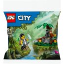 LEGO CITY Set: 60409 Mobiler Baukran & 30665 Dschungelforscher mit Baby-Gorilla