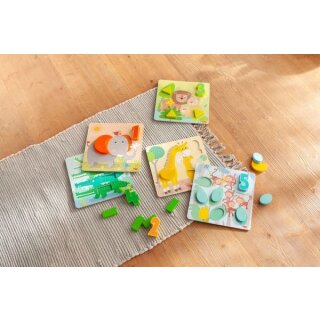 Zuordnungsspielzeug Wilde Tiere