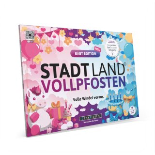 Stadt Land Vollpfosten® Spielblock | Baby Edition