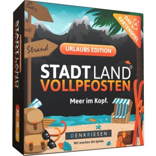 DENKRIESEN - STADT LAND VOLLPFOSTEN® - Das Kartenspiel \x96 URLAUB EDITION - Meer im Kopf.