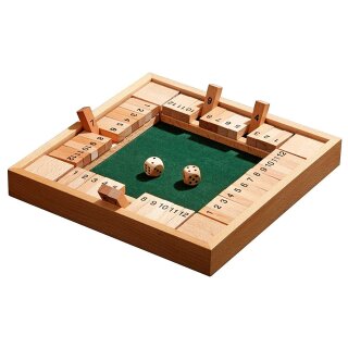 Shut The Box, 12er, fuer 1-4