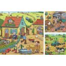 Viel los auf dem Bauernhof