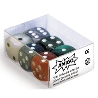 Würfel Perlmutt W06 Set gemischt