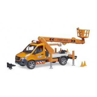 Bruder - MB Sprinter Arbeitsbühne mit Light & Sound Modul