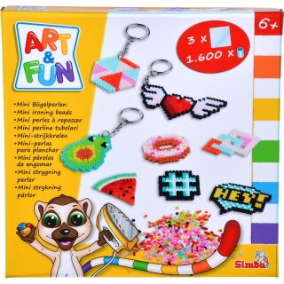 Art & Fun Mini Bügelperlen Schl. Anhänger