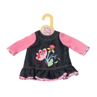 Dolly Moda Jeans Kleid Blumen 43