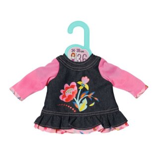 Dolly Moda Jeans Kleid Blumen 36