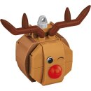 Christbaumschmuck - Rentier mit der roten Nase