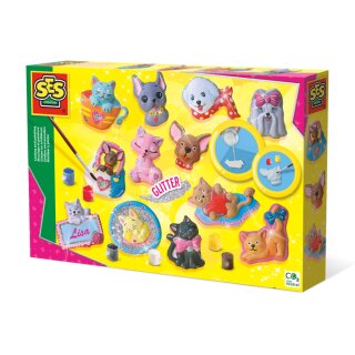 Gießen und malen Katzen/Hunde