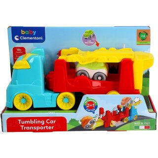 Clementoni Spielzeug LKW Tumbling Cars Transporter - bunter Autotransporter