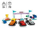 F1® Team Rennautos mit Rennfahrern