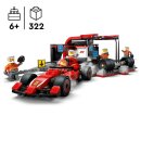 F1® Boxenstopp mit Boxencrew und Ferrari Flitzer