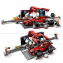 F1® Boxenstopp mit Boxencrew und Ferrari Flitzer