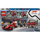 F1® Boxenstopp mit Boxencrew und Ferrari Flitzer