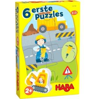 6 erste Puzzles Baustelle