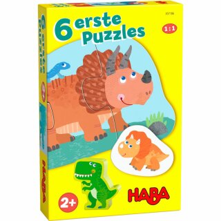 6 erste Puzzles  Dinos
