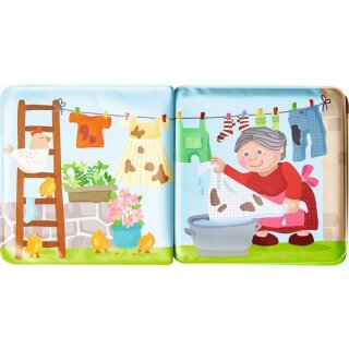 Badebuch Waschtag bei Schwein und Kuh