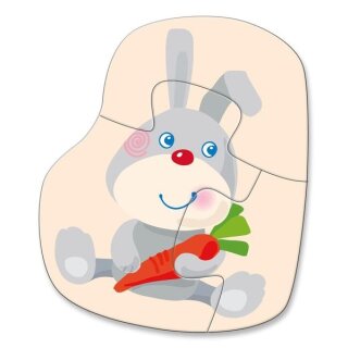 4 erste Puzzles - Tierkinder