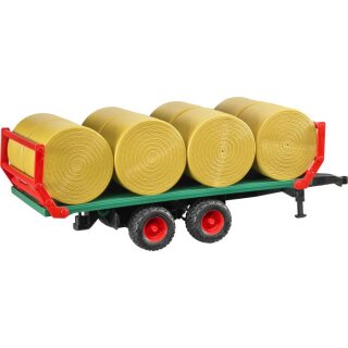 Bruder 02220 Ballentransportanhänger mit 8 Rundballen
