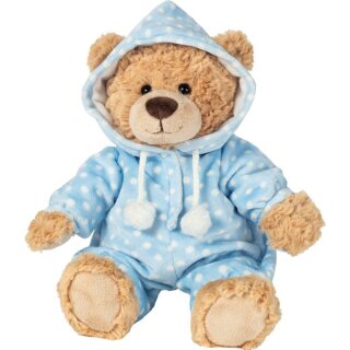 Schlafanzugbär blau 30 cm