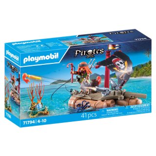 Schatzbergung auf Piratenfloss