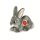 Hase sitzend grau 18 cm