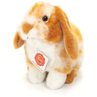 Hase sitzend hellbraun/weiß gescheckt 20 cm