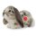Widderkaninchen liegend grau-weiß 30 cm