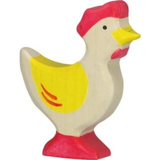 Huhn, stehend, gelb