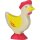 Huhn, stehend, gelb