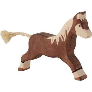 Pferd, laufend, dunkelbraun