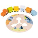 Fädelzug, Lokomotive mit 5 Waggons