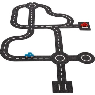 Spielstraße mit 2 Fahrzeugen